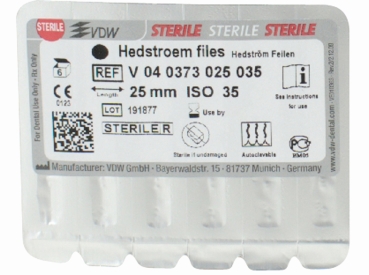 Limes Hedström 73/ 35 25mm stériles 6pcs
